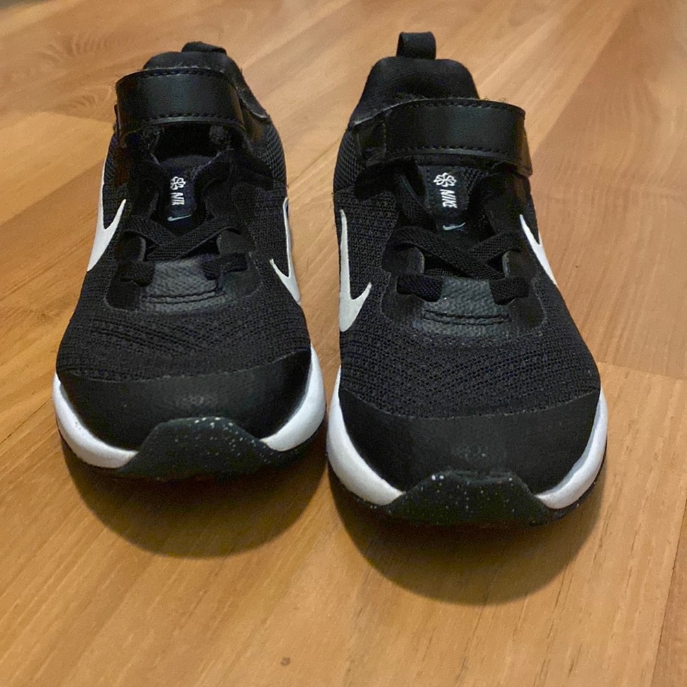 Black and white Nike sneakers